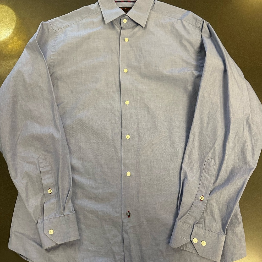 Ben Sherman Men's Blue Dress Shirt